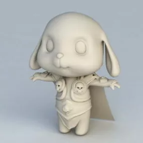 Rabbit Warrior 3d model