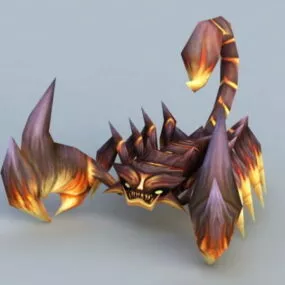 Lava Scorpion 3d model