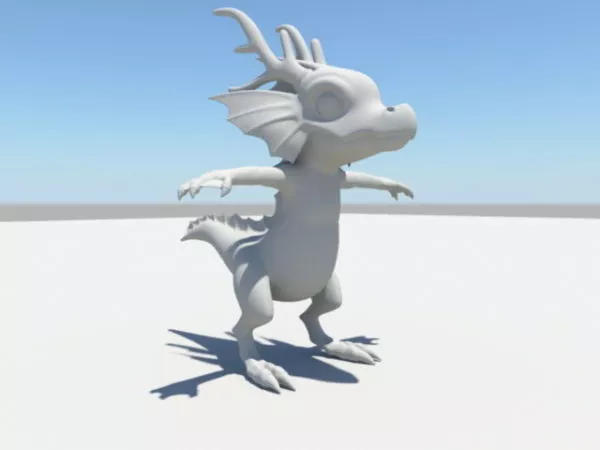 Fire Dragon Head 3d model