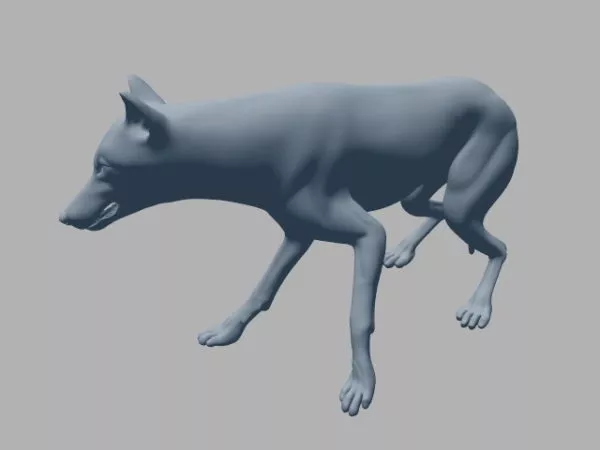 Scary Wolf 3d model