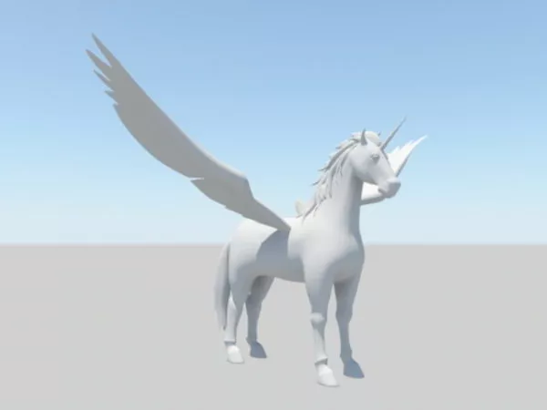Winged Unicorn 3d model Winged Unicorn 3d model