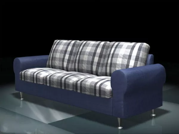 Modern Plaid Sofa 3d model Modern Plaid Sofa 3d model