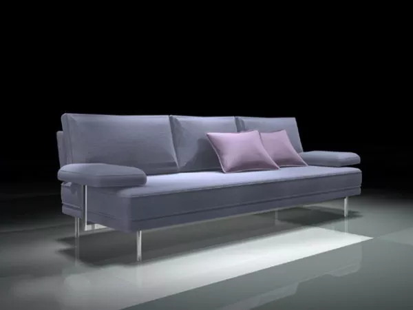 Modern Blue Sofa 3d model Modern Blue Sofa 3d model