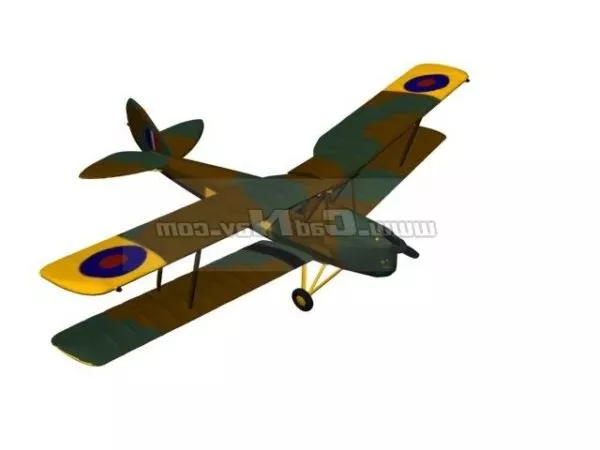 Dh 82 Tiger Moth Trainer 3d model Dh 82 Tiger Moth Trainer 3d model