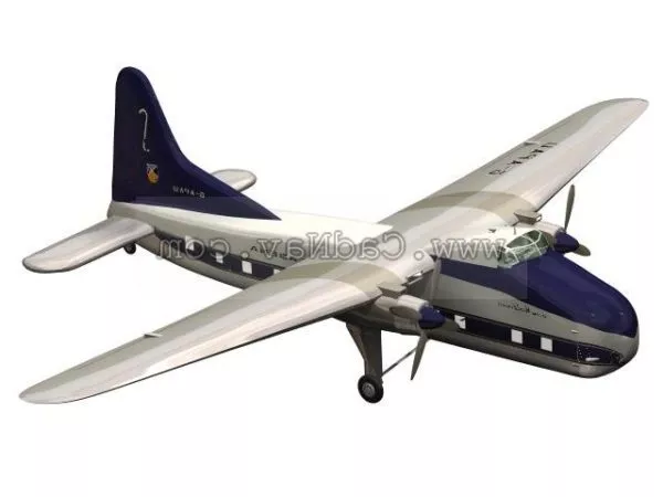 Bristol Freighter Mk 32 3d model Bristol Freighter Mk 32 3d model