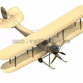 B.e.2 Royal Aircraft 3d model