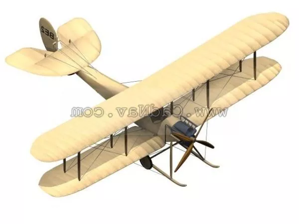 B.e.2 Royal Aircraft 3d model B.e.2 Royal Aircraft 3d model