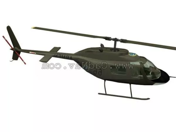 Small Rescue Utilities Helicopter 3d model