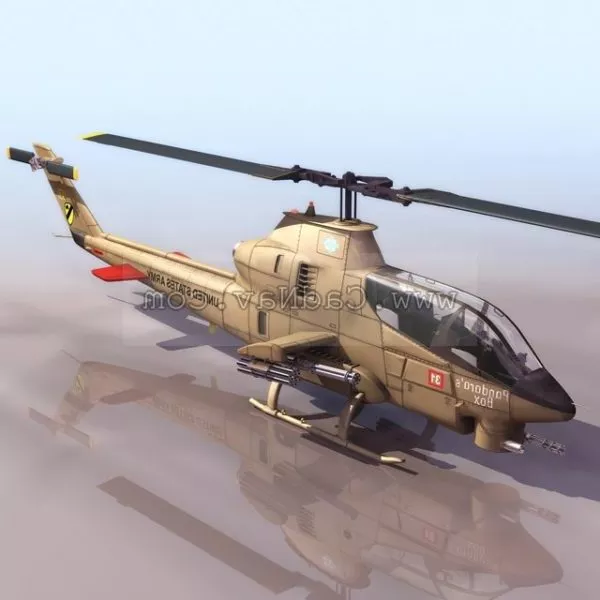Crashed Black Hawk Helicopter 3d model