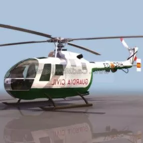 Bo105 Multi-role Light Helicopter 3d model