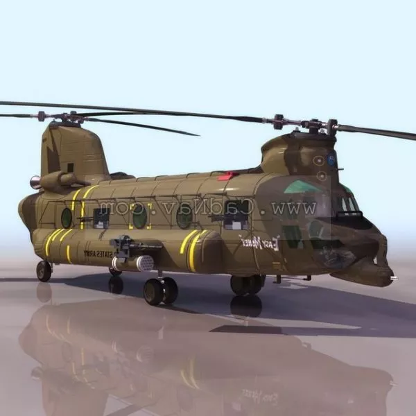 Apache Ah64 Helicopter 3d model
