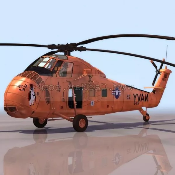 Sikorsky Hus-1 Attack Helicopter 3d model Sikorsky Hus-1 Attack Helicopter 3d model