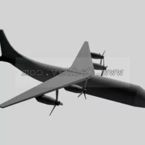Guided Missile Fighter Plane 3d model