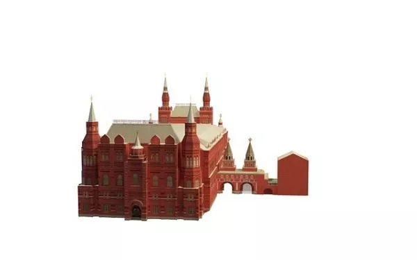 State Historical Museum Moscow 3d model State Historical Museum Moscow 3d model