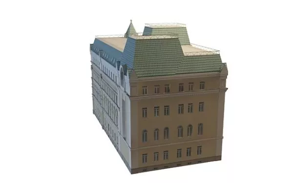 Old Moscow Building 3d model Old Moscow Building 3d model
