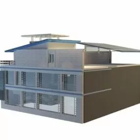 Townhouse Architecture 3d model