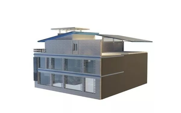 Townhouse Architecture 3d model Townhouse Architecture 3d model