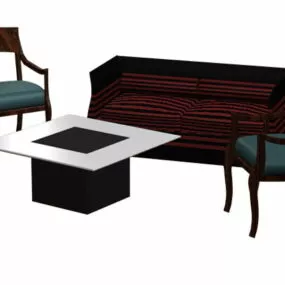 Loveseat And Chair Sets 3d model