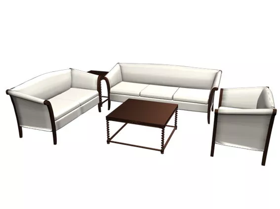 Traditional Living Room Sets Furniture 3d model Traditional Living Room Sets Furniture 3d model