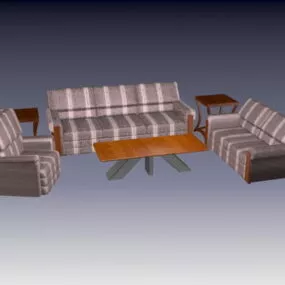 Elegant Living Room Sets 3d model