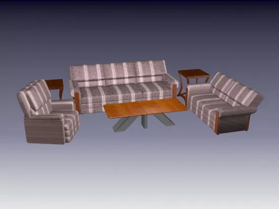 Elegant Living Room Sets 3d model Elegant Living Room Sets 3d model