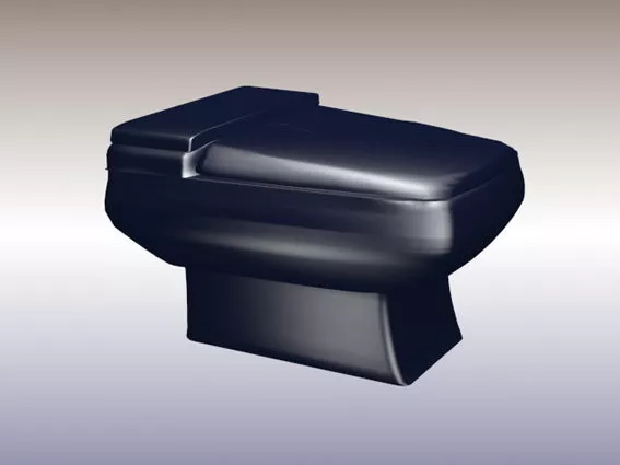 Floor Low Toilet 3d model
