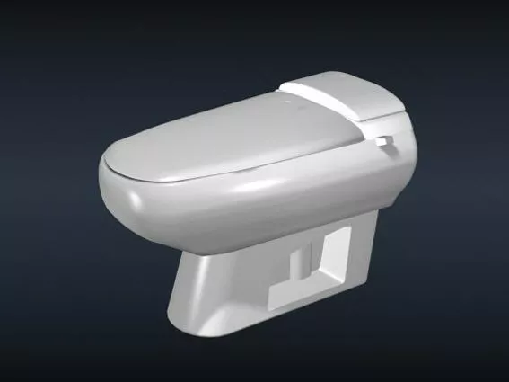 Floor Low Toilet 3d model