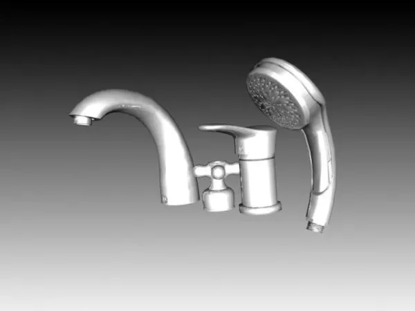 Old Rustic Water Tap 3d model