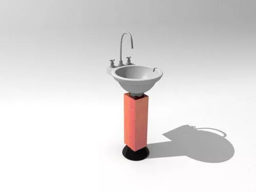 Pedestal Basin Sink 3d model Pedestal Basin Sink 3d model