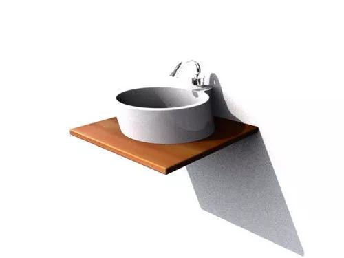 Round Vessel Sink 3d model Round Vessel Sink 3d model