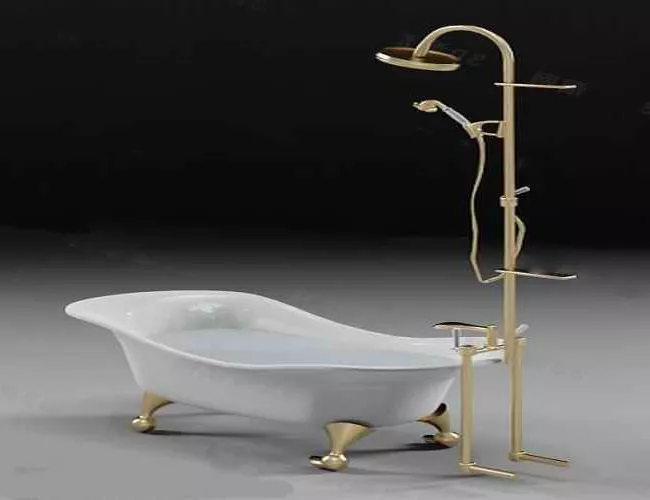 Small Corner Bathtub 3d model