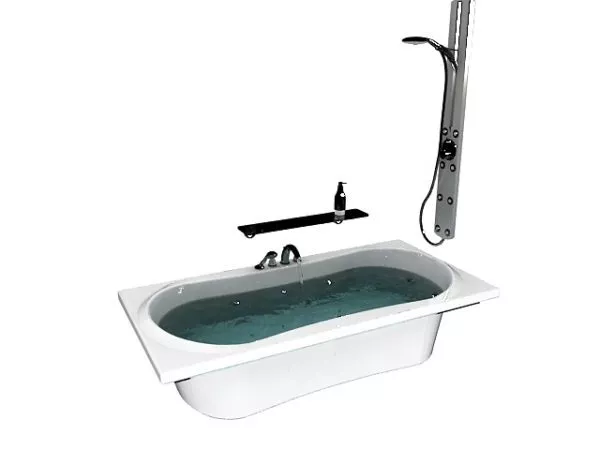 Bathroom Corner Tub 3d model