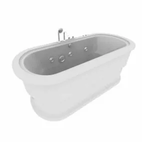 Pedestal Whirlpool Tub 3d model
