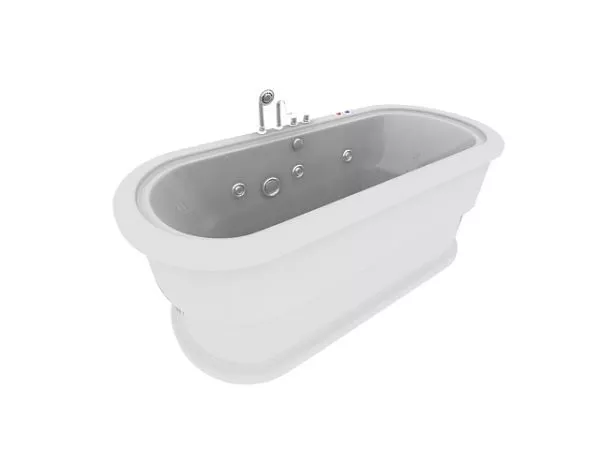 Pedestal Whirlpool Tub 3d model Pedestal Whirlpool Tub 3d model