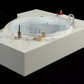 Built In Whirlpool Tub 3d model