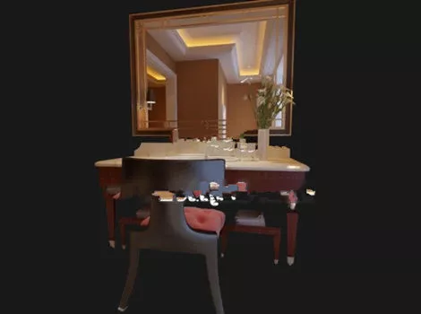 Bath Vanity With Chair 3d model Bath Vanity With Chair 3d model