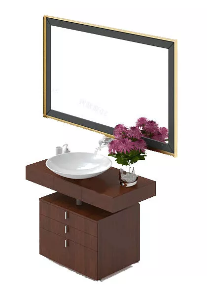 Kitchen Sink, Faucet Soap Dispenser 3d model