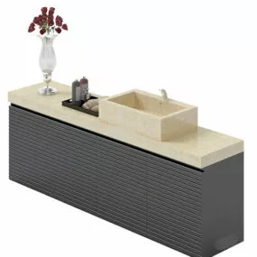 Marble Top Vanity Sink 3d model