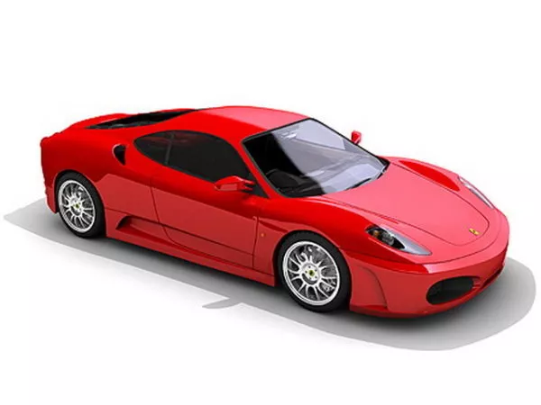 Red Ferrari 360 Modena 3d model