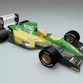 Lotus 107 Ford Tamiya 3d model