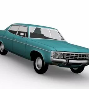 Notchback Sedan Car 3d model