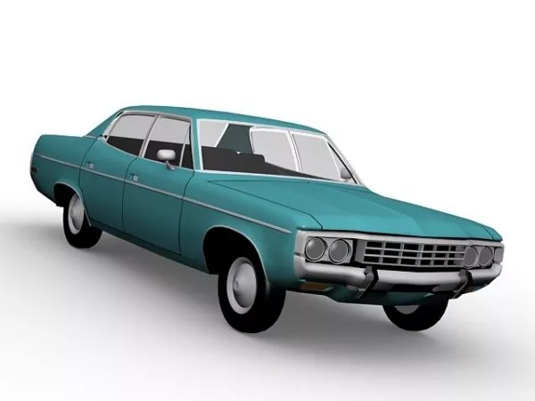 Notchback Sedan Car 3d model Notchback Sedan Car 3d model