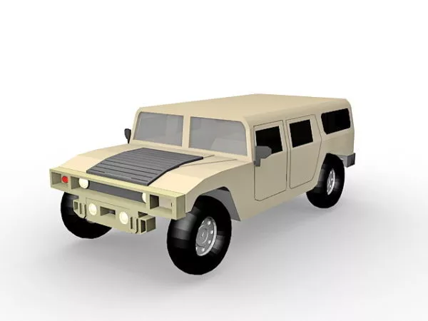Humvee For Military 3d model