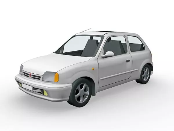 3 Doors Hatchback Nissan 3d model 3 Doors Hatchback Nissan 3d model