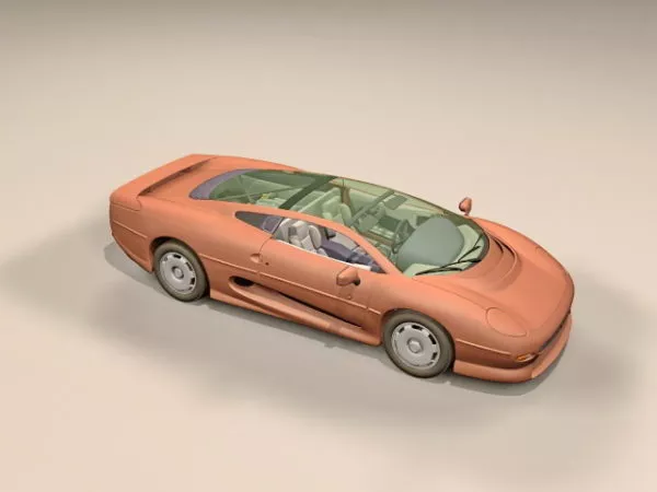 Jaguar Xj220 3d model Jaguar Xj220 3d model