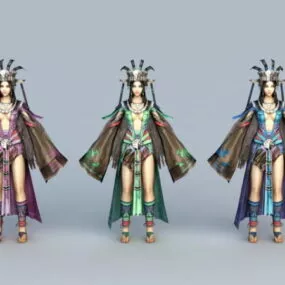 Princess Of Miao People 3d model