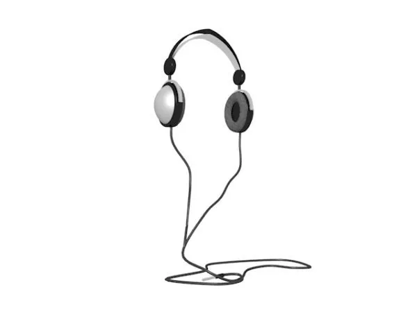 Two Modern Headphones 3d model
