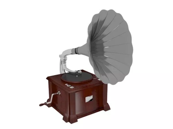 Retro Audio Record Player 3d model
