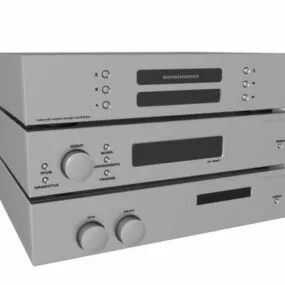 Consonance High-end Home Audio System 3d model