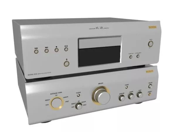 Denon Cd Player With Amplifier 3d model Denon Cd Player With Amplifier 3d model